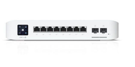 Przełącznik UniFi  8 PoE USW-PRO-8-POE, 6 portów 1 GbE PoE+,              2 porty 1 GbE PoE++, 2 porty 10G SFP+, 120W 