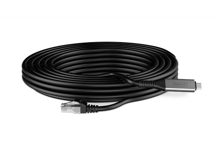 DIGITUS Kabel adapter USB-C RJ45 Kat. 6A S/FTP 1 Gbit/s USB 3.2 Gen1 LSZH 5m