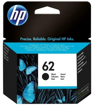 HP 62 BLACK ORIGINAL INK/EN/RU/FR/PL/CZ/HU CARTRIDGE