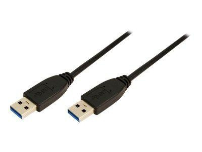 LOGILINK CU0039 LOGILINK - Kabel USB 3.0 Typ-A męski do Typ-A męski dł. 2m, czarny