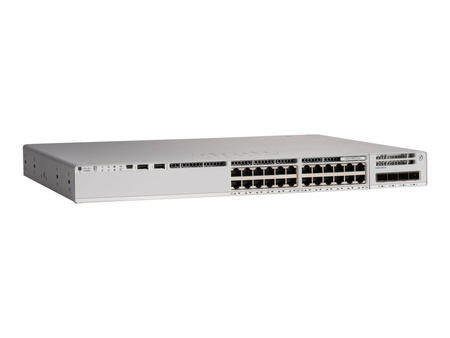 CISCO Catalyst 9200L 24-port PoE+ 4x1G uplink Switch Network Essentials - Wymagane licencje DNA