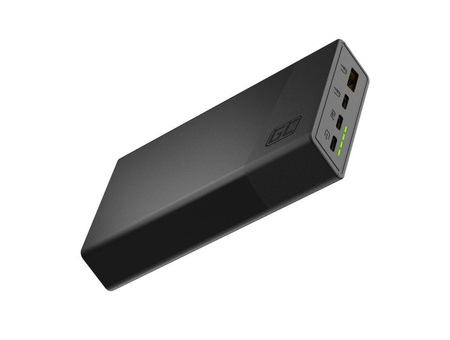 Powerbank PowerPlay 20S Czarny 20000mAh 22,5W 3x USB-C 1x USB-A 