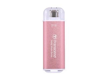 TRANSCEND ESD300P 500GB External SSD USB 10Gbps Type C Pink