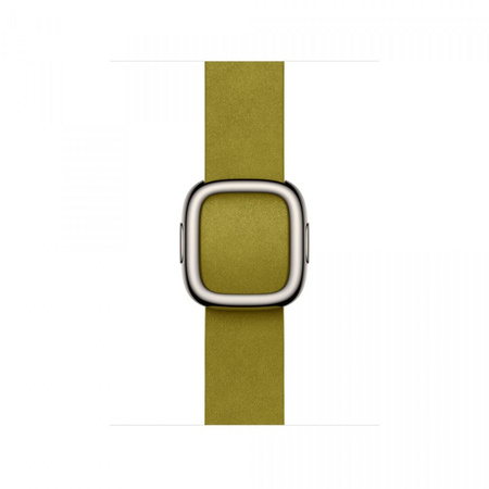 Pasek w kolorze zieleni Chartreuse z klamrą nowoczesną do koperty 42 mm - rozmiar S