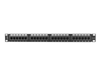 LANBERG PPU5-1024-B Lanberg Patch Panel 24 port 1U, kat. 5e, czarny