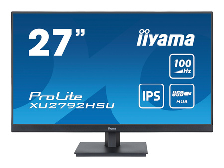 IIYAMA XU2792HSU-B6 27inch ETE IPS-panel FHD 100Hz 250cd/m2 0.4ms MPRT FreeSync HDMI DP USB-HUB Speakers (P)