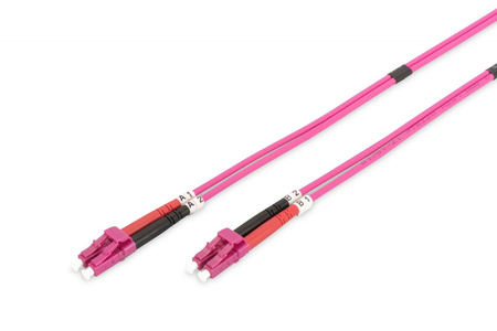 Patch cord światłowodowy FO LC-LC MM 50/125 OM4 duplex LSOH 2m