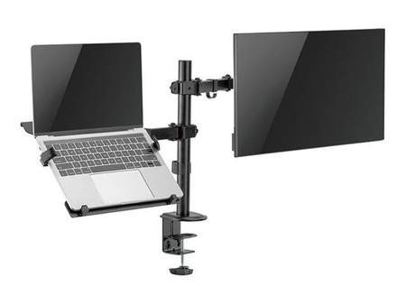 LOGILINK BP0175 Dual monitor mount 17-32inch monitors and 10-15.6inch notebooks/tablets