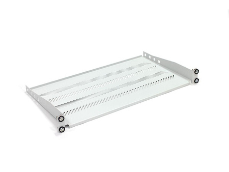 Półka do szaf 250mm 19" 483x250mm 1U szara (RAL 7035) 