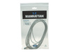 MANHATTAN 345408 Manhattan Kabel USB 2.0 A-B M/M 5m srebrny