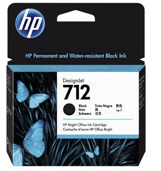 HP 712 80-ML BLACK DESIGNJET/INK CARTRIDGE