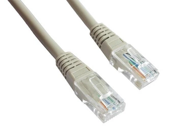 GEMBIRD patchcord RJ45 osłonka zalewana kat 5e UTP 0.25m szary