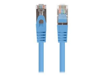 PATCHCORD KAT.6 FTP 0.5M NIEBIESKI FLUKE PASSED LANBERG 10-PACK