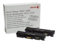 XEROX 106R02782 Toner Xerox black x2 6 000str Phaser 3052/3260/WorkCentre 3215/3225