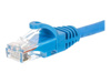 NETRACK BZPAT1UB Netrack patchcord RJ45, osłonka zalewana, kat. 5e UTP, 1m niebieski
