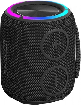 Głośnik bluetooth SIRIUS 2 MINI czarny moc 16W, LED, TWS