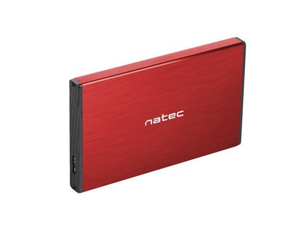 Kieszeń zewnętrzna HDD/SSD Sata Rhino Go 2,5 USB 3.0 czerwona