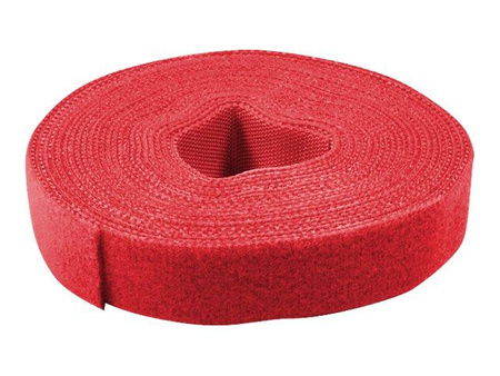 LOGILINK KAB0052 LOGILINK - Opaska kablowa na rzepy 4m czerwona