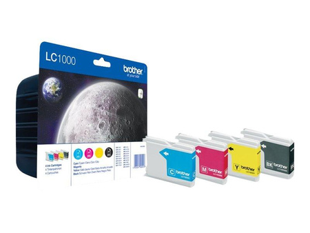 BROTHER LC1000VALBP Zestaw Brother LC1000 CMYK Blister Pack 500str DCP330C / DCP540CN / MFC5460C