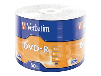 VERBATIM 43788 Verbatim DVD-Rwrap 50 4.7GB 16x Matt Silver AZO