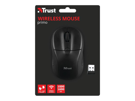 TRUST PRIMO WIRELESS MOUSE MATT BLACK