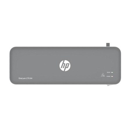 HP Laminator ONELAM 270, A4, na gorąco + 5 folii: A4/80 mic, szary