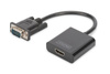 DIGITUS DA-70473 Konwerter audio-video VGA do HDMI, 1080p FHD, audio 3.5mm MiniJack