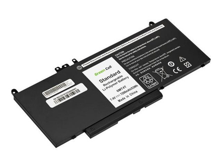 GREEN CELL battery 6MT4T 7V69Y 7.6V 7200mAh for Dell Latitude E5270 E5570