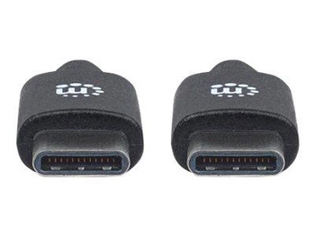 MANHATTAN USB 2.0 C Device Cable 3m Hi-Speed USB 2.0 Type-C Male to Type-C Male 480 Mbps 3 m (10 ft.) Black