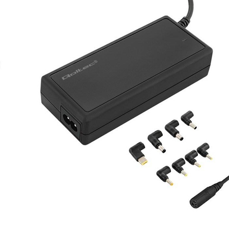 Zasilacz Qoltec 50012.90W do notebooka (20 V; 4,5 A, 4,62 A, 4,74 A, 4,9 A; 90W; 11 mm, 4.8 mm, 5.0 mm, 5.5 mm, 6.5 mm, 7.4 mm x 1.7 mm, 2.5 mm, 3.2 mm, 4.2 mm, 4.3 mm, 5 mm)