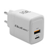 Ładowarka sieciowa 35W GaN | 5-20V | 1.5-3A | 1xUSB-C PD | 1xUSB QC 3.0 | Biała