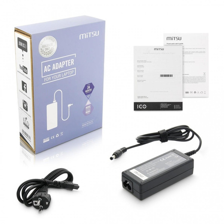 Zasilacz sieciowy Mitsu 19V 3.42A (5.5x2.5) 65W do notebooka Asus, Toshiba, Lenovo, MSI