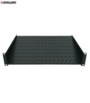 Półka do szafy 19" Intellinet 150mm 1U pełna, czarna