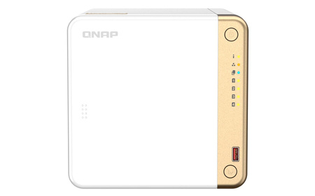 Qnap TS-462-4G, Tower, 4 x 2.5"/3.5" SATA , Intel Celeron N4505 2C/2T, 4 GB DDR4 onboard not expandable, 1 x 2.5GbE, External adapter (PSU)