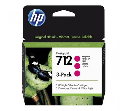 Ink 712 3-Pack 29ml Magenta 3ED78A 