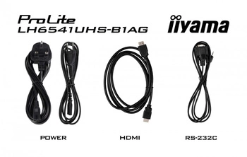 Monitor 65 cali LH6541UHS-B1AG VA,4K,24/7,LAN,USB,HDMI,500cd/m2,     Haze(25%),2x10W,Pion/Poziom