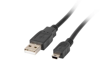 Kabel USB 2.0 Lanberg mini AM-BM5P(CANON) 1,8m czarny