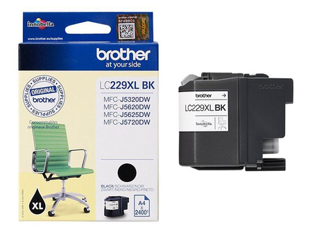 BROTHER LC229XLBK Tusz Brother LC229XLBK black XL 2 400str MFC-J5625DW / MFC-J5720DW