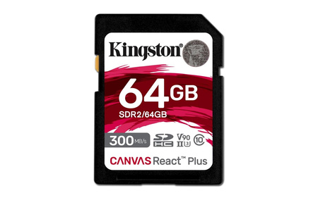 Karta pamięci SD 64GB Canvas React Plus 300/260 UHS-II U3