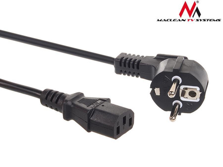 Kabel zasilający Maclean MCTV-692 3 pin 3m wtyk EU 