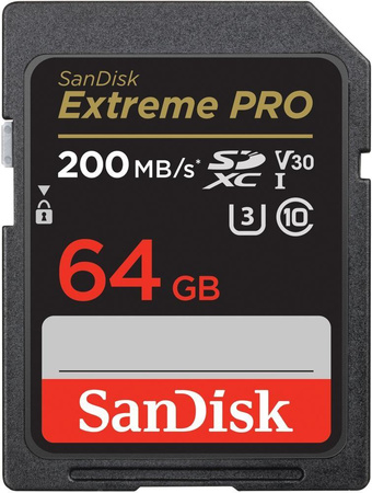 Karta pamięci Extreme Pro SDXC 64GB 200/90 MB/s V30 UHS-I U3 