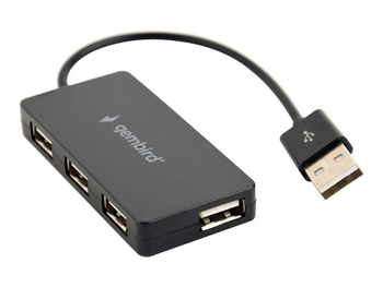 GEMBIRD USB 2.0 4-port hub black