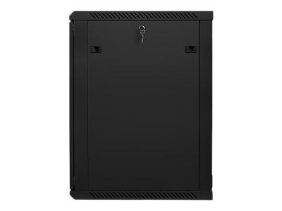 LANBERG WF01-6618-10B Lanberg szafa wisząca rack 19 18U 600x600mm czarna (drzwi szklane)