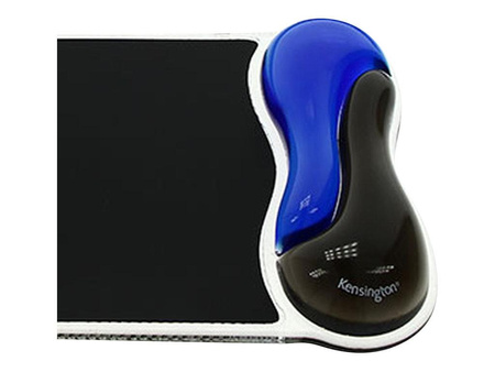 KENSINGTON 62401 Podkładka pod mysz Crystal Mouse Pad Wave - żelowa, niebiesko-czarna