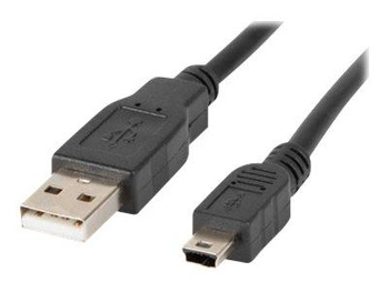 LANBERG CA-USBK-10CC-0018-BK Lanberg kabel USB 2.0 mini AM-BM5P 1.8m czarny