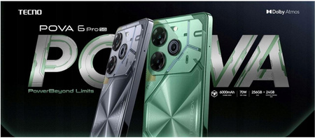 Smartfon POVA 6 PRO 5G Comet Green