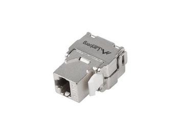 Moduł Keystone Lanberg gniazdo RJ45 -> LSA beznarzędziowy FTP kat.5e 180° do puszki montażowej