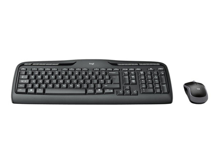 LOGITECH Wireless Combo MK330 Keyboard and mouse set wireless 2.4 GHz International black (US)