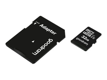 GOODRAM Karta Pamięci Micro SDHC 32GB Class 10 UHS-I + Adapter