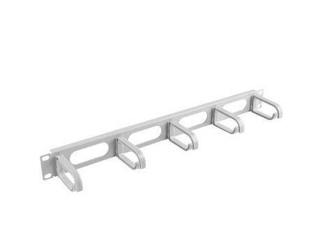 Organizer kabli Lanberg AK-1205-S 19" 1U z 5 uchwytami - typ B szary